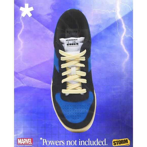 Marvel x Diadora X-Men “Storm” Magic Basket Sneakers US Mens 9 - Gently Worn - Picture 8 of 9